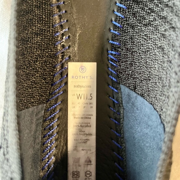 Rothy’s The Point Honeycomb in Black, 11.5 like new - Picture 4 of 9